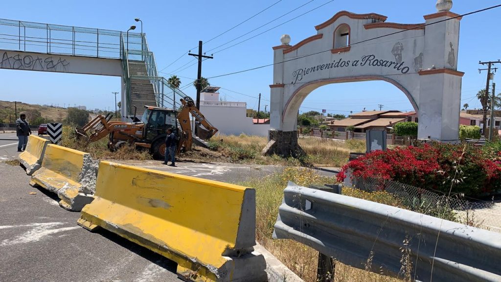 Cierran accesos a Rosarito para impedir entradas injustificadas