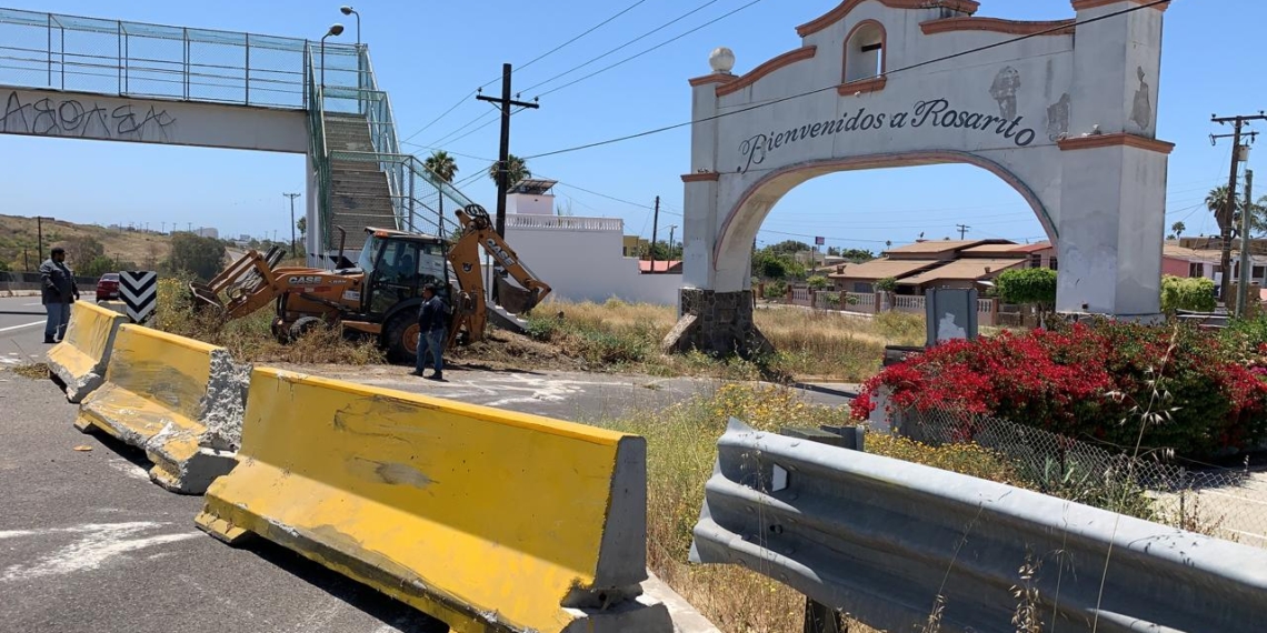 Cierran accesos a Rosarito para impedir entradas injustificadas