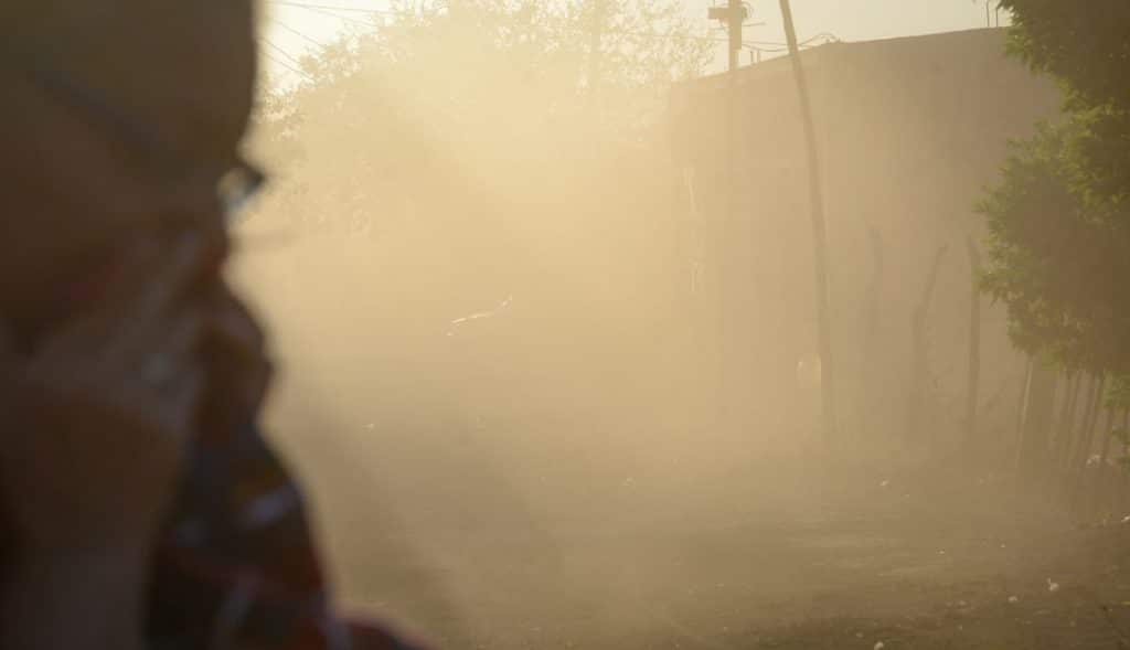 Tolvaneras y temperaturas calurosas en la región