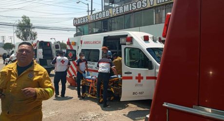 Explosión e incendio en un departamento