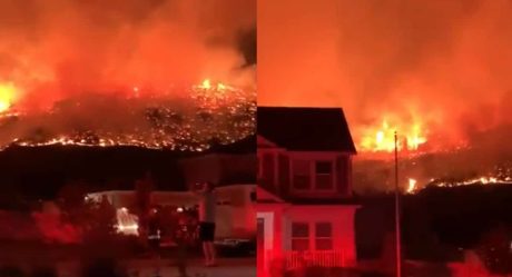 VIDEO: Evacúan a decenas de familias tras fuertes incendios