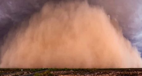 Cenapred comparte imagen satelital de nube de polvo del Sahara