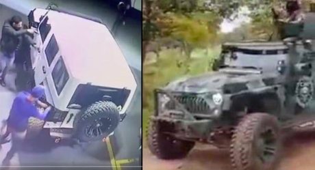 Reconoce su Jeep robado en video del CJNG