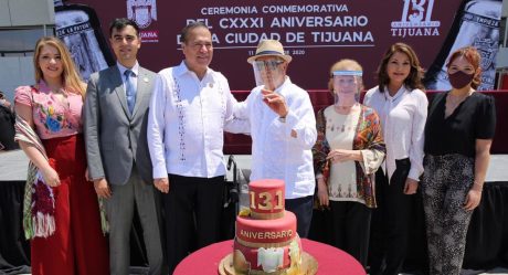 Ayuntamiento celebra con acto cívico el Aniversario 131 de Tijuana