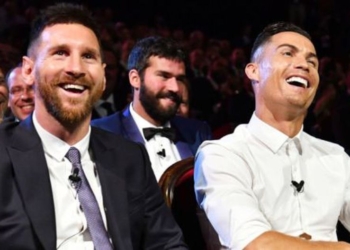 messi-y-cristiano-juntos-en-el-barcelona