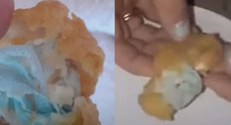 VIDEO: Niña halla pedazos de cubrebocas en nuggets