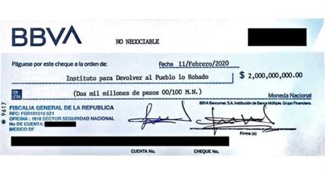 Sin fondos cheque para pagar premios de la Rifa del Avión