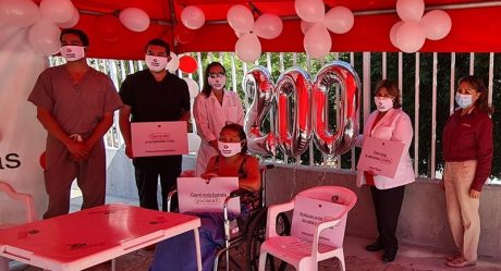 Recibe alta paciente número 200 del Hospital Auxiliar Covid de Zonkeys