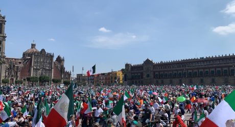 Miles se reúnen en el Zócalo, piden renuncia de AMLO