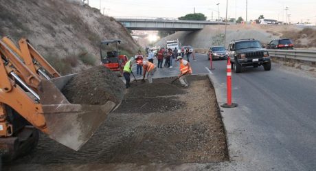 Inician trabajos de pavimentación en carretera libre Tijuana-Rosarito