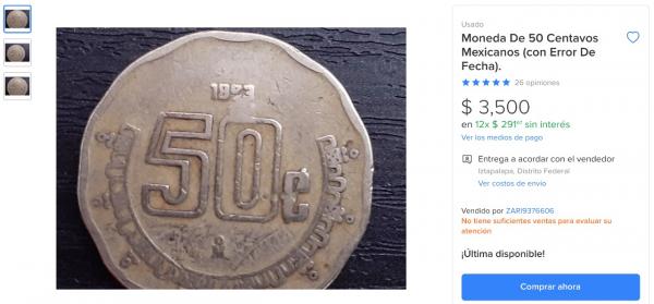 50 centavos mercado libre