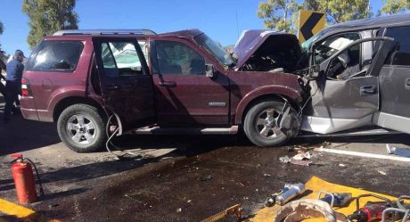 Chocan de frente; dejan muertas y heridos