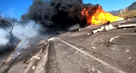 Revelan nuevo video de la brutal explosión en la autopista Tepic- Guadalajara