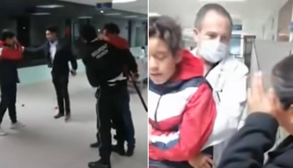 VIDEO-Llevan-a-su-hijo-al-hospital-agreden-a-médicos-y-guardias