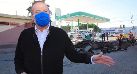 González supervisa avances de rehabilitación de Avenida de Los Charros