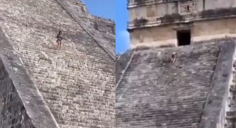 VIDEO: #LadyKukulkán esparce cenizas de su esposo en Chichén Itzá