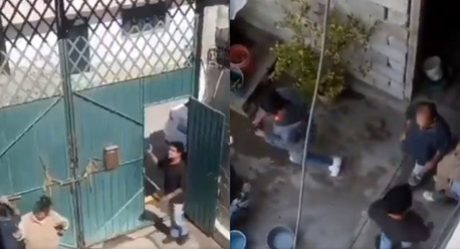 VIDEO: Captan a sujeto golpeando a sus padres