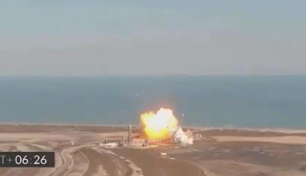 VIDEO: EXPLOTA PROTOTIPO DE COHETE DE SPACEX EN ATERRIZAJE