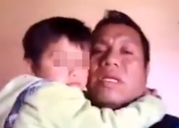 VIDEO: ENCARCELAN A NIñO DE CUATRO AñOS JUNTO A SU PAPá