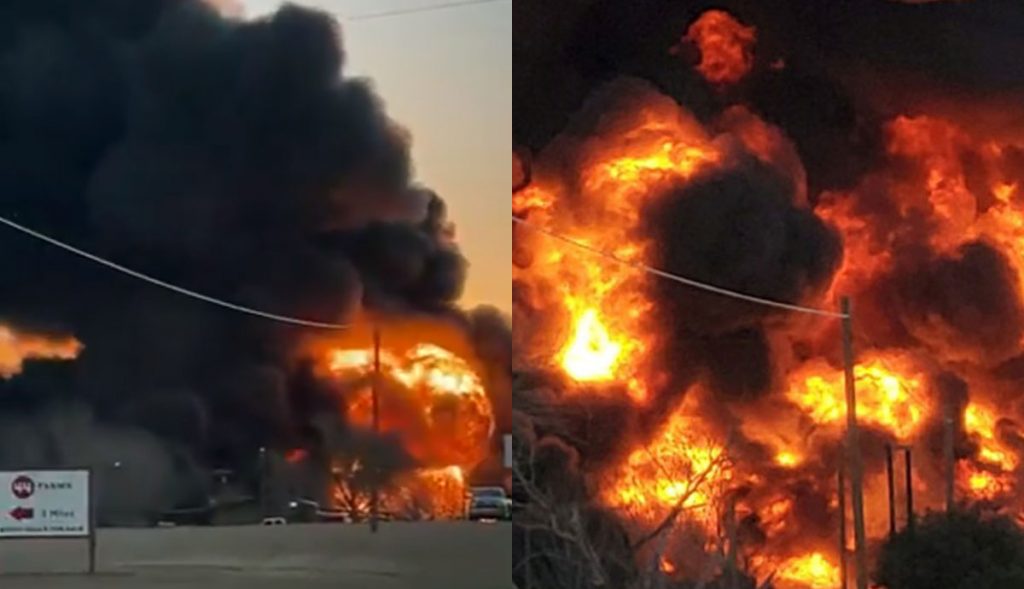 VIDEO-Mega-explosión-tras-choque-de-tren-con-combustible