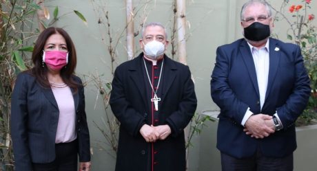 Arzobispo se reúne con Carlos Mora; generan bienestar de ciudadanos