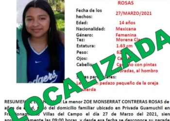 CANCELAN ALERTA AMBER POR ZOE MONSERRAT