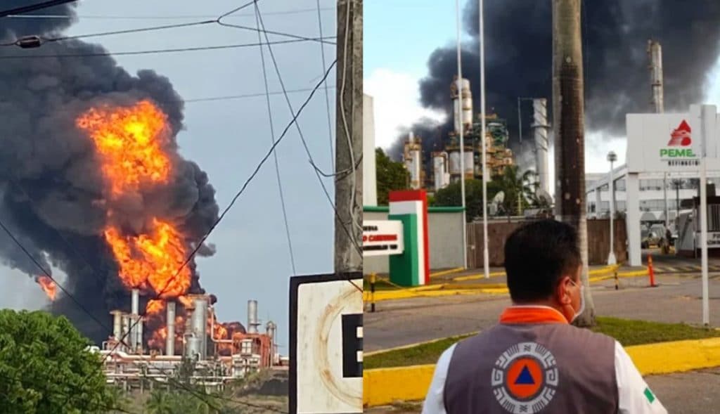 VIDEO-Incendio-en-refinería-de-Pemex-deja-heridos