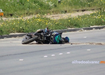 MOTOCICLISTA SE DECAPITA TRAS CHOCAR CON OBJETO FIJO