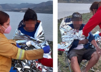 QUEDARON VARADOS EN EL VASO DE LA PRESA