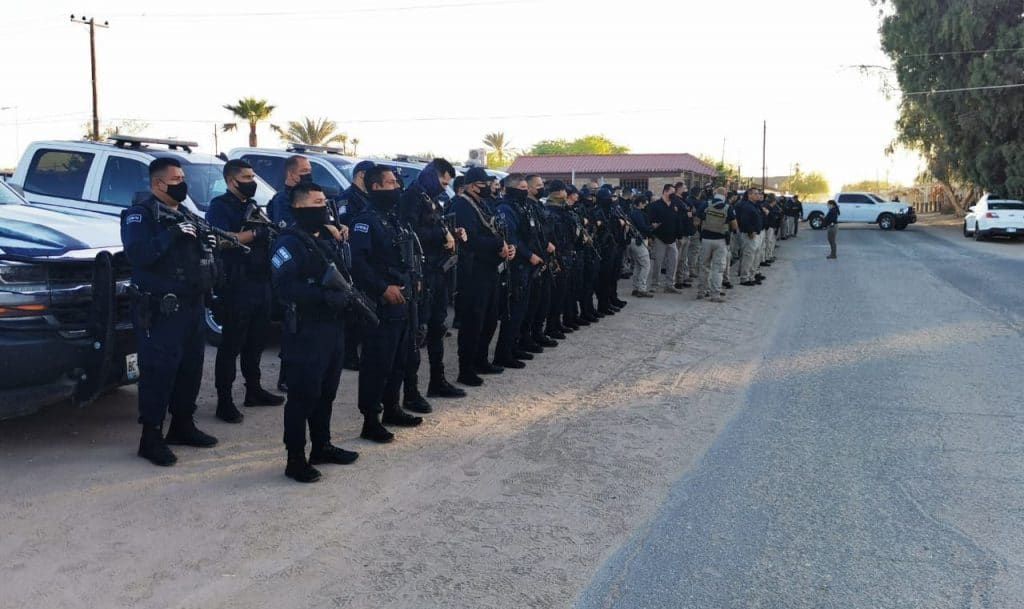 DESPLIEGAN OPERATIVO POLICIACO POR ZONAS VULNERABLES DE TIJUANA