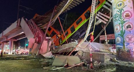 VIDEO: Momento exacto del colapso de la estructura de metro