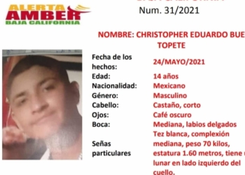 ACTIVAN ALERTA AMBER POR EDUARDO BUENO DE 14 AñOS