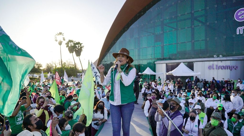 PVEM CONSOLIDA SU CAMPAñA JUNTO A MARINA DEL PILAR