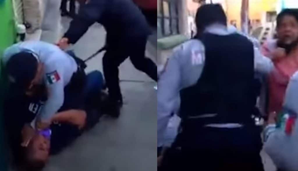 VIDEO-Captan-a-policías-golpeando-a-hombres