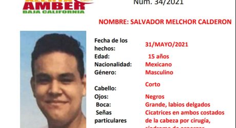 Piden ayuda para localizar a Salvador Melchor Calderón de 15 años
