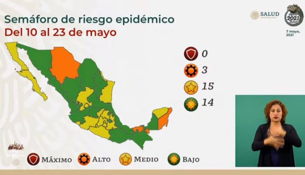 México-suma-14-estados-en-verde-en-Semáforo-Epidemiológico