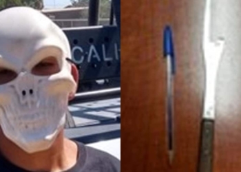 CAE 'EL PELULITO' ENMASCARADO Y CON ARMA BLANCA