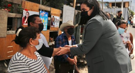 Alcaldesa supervisa obras comunitarias