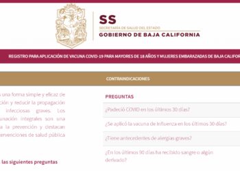 HABILITAN REGISTRO PARA PERSONAS DE 18 A 39 AñOS EN BC