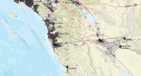 Fuerte sismo remece California y Baja California