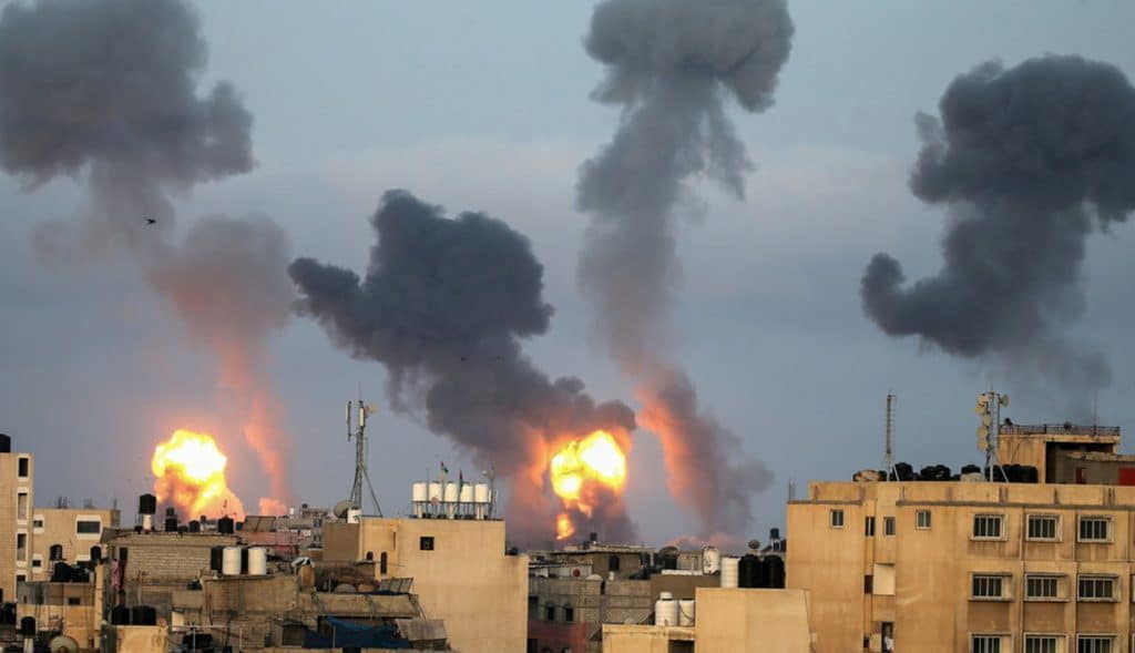 VIDEO-Israel-realiza-ataques-aéreos-contra-la-Franja-de-Gaza