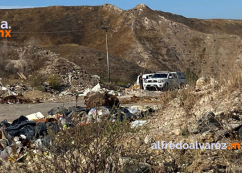 DEJAN MALETA CON RESTOS HUMANOS EN BASURERO CLANDESTINO