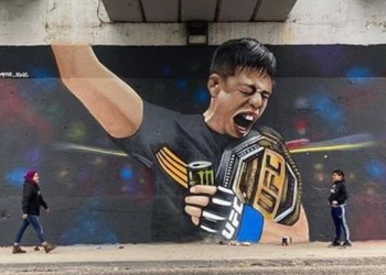 PINTAN OTRO MURAL DE BRANDON MORENO EN TIJUANA