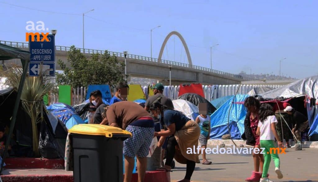 Desalojarán-campamento-en-El-Chaparral-por-reapertura-de-frontera