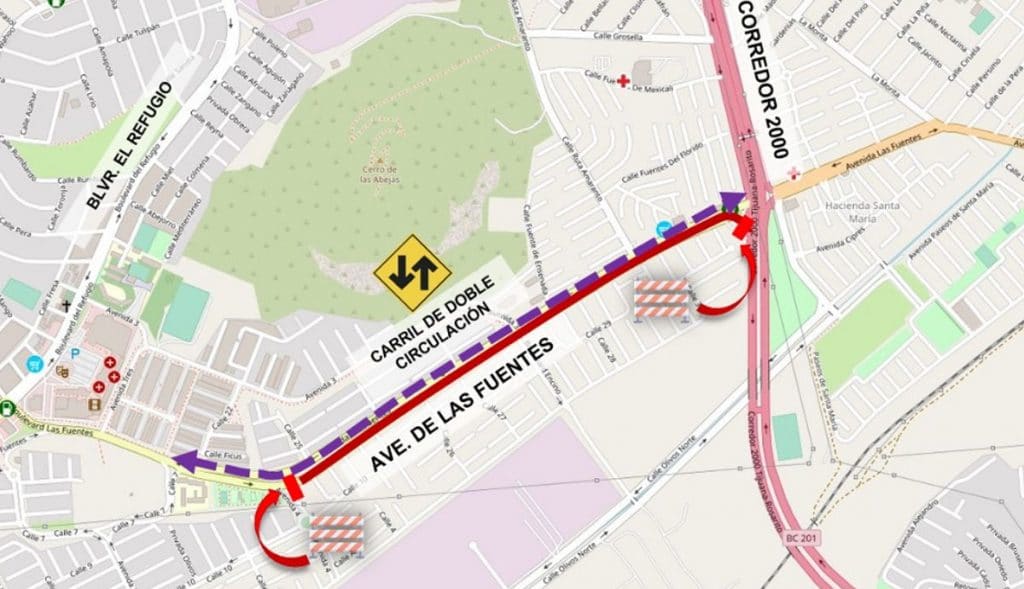 Habrá-cierre-parcial-en-avenida-Las-Fuentes