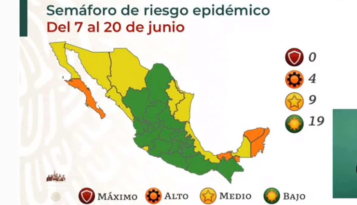 México suma 19 estados en verde en Semáforo Epidemiológico ...