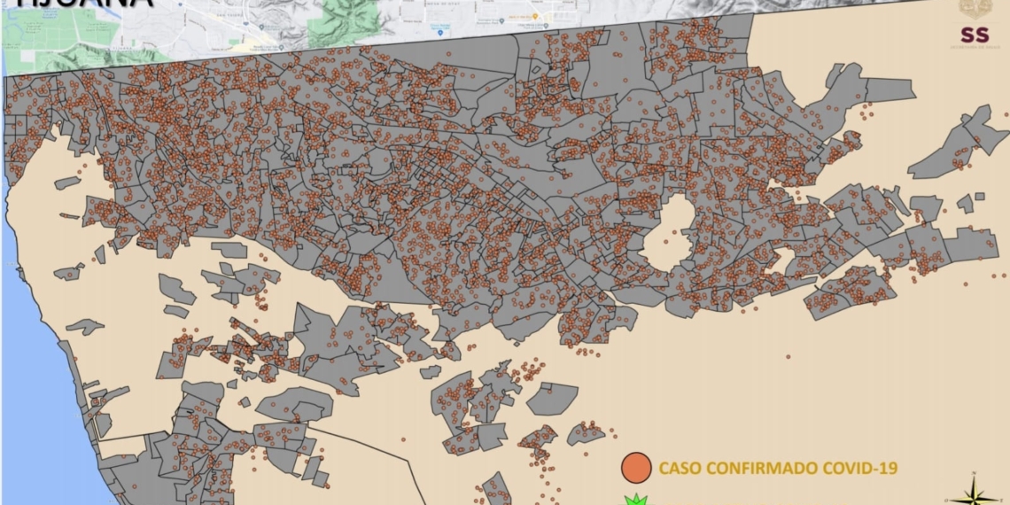 SEIS COLONIAS CONCENTRAN CASOS ACTIVOS DE COVID EN TIJUANA