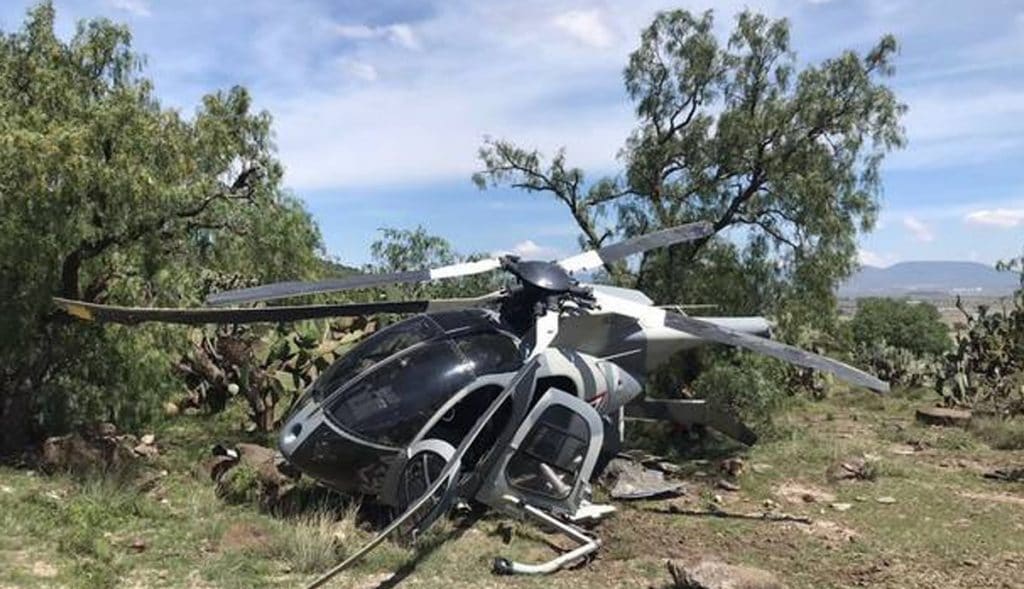 Se-desploma-helicóptero-de-la-Fuerza-Aérea-Mexicana