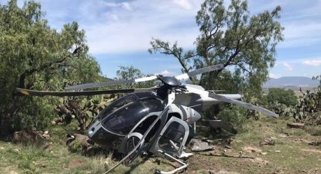 Se desploma helicóptero de la Fuerza Aérea Mexicana