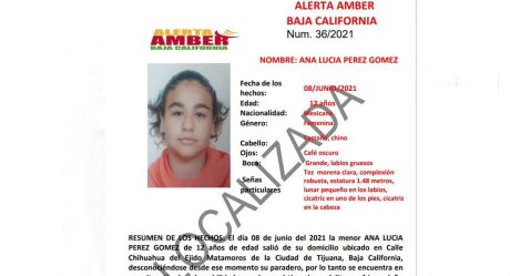 Cancelan Alerta Amber; Localizan a Ana Lucia Pérez Gómez